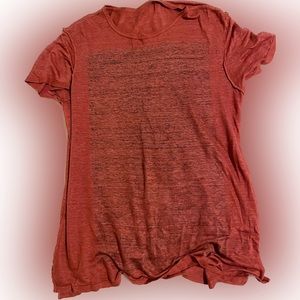 All Saints rust color tshirt sz medium